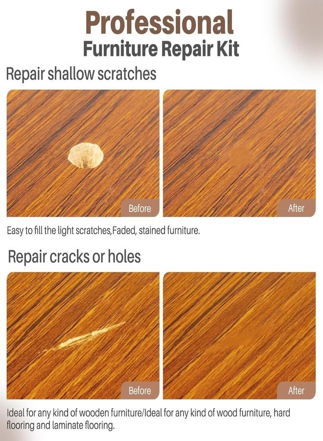 Farady 【New Upgrade】Farady Wood Laminate Vinyl Floor Furniture Repair Kit with 11 Colors Repair Wax Blocks, Wood Floor Scratch Repair for Wooden Floor, PVC, Vinyl, Door, Cabinet, Table, Stairs - Image 3